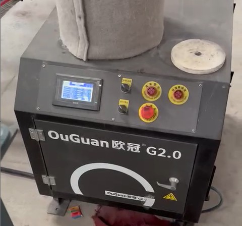 意大利客戶發(fā)來高速風(fēng)機(jī)案例視頻：瓷磚印刷前除塵除水