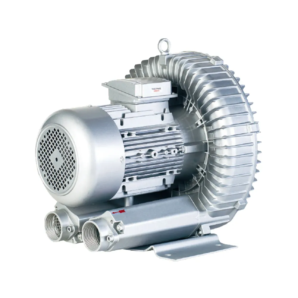 歐冠LD040H43RA7 大風量 量大高壓鼓風機 4KW 7.00-8.33m3/min 吹吸兩用 -26-28KPa 吸塵 曝氣 增氧 攪拌專用風機